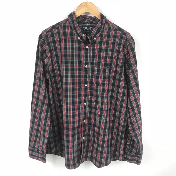 Chaps Other - Chaps Mens Plaid Checkered Button Down Shirt
